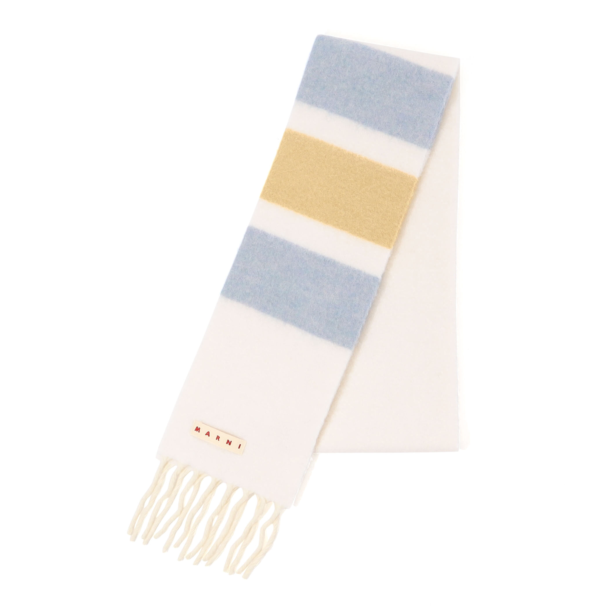 【MARNI】ボーダーアルパカマフラー MARNI マルニ マフラー SCZC0070Y0 UAW040 メンズ ロゴ ボーダー