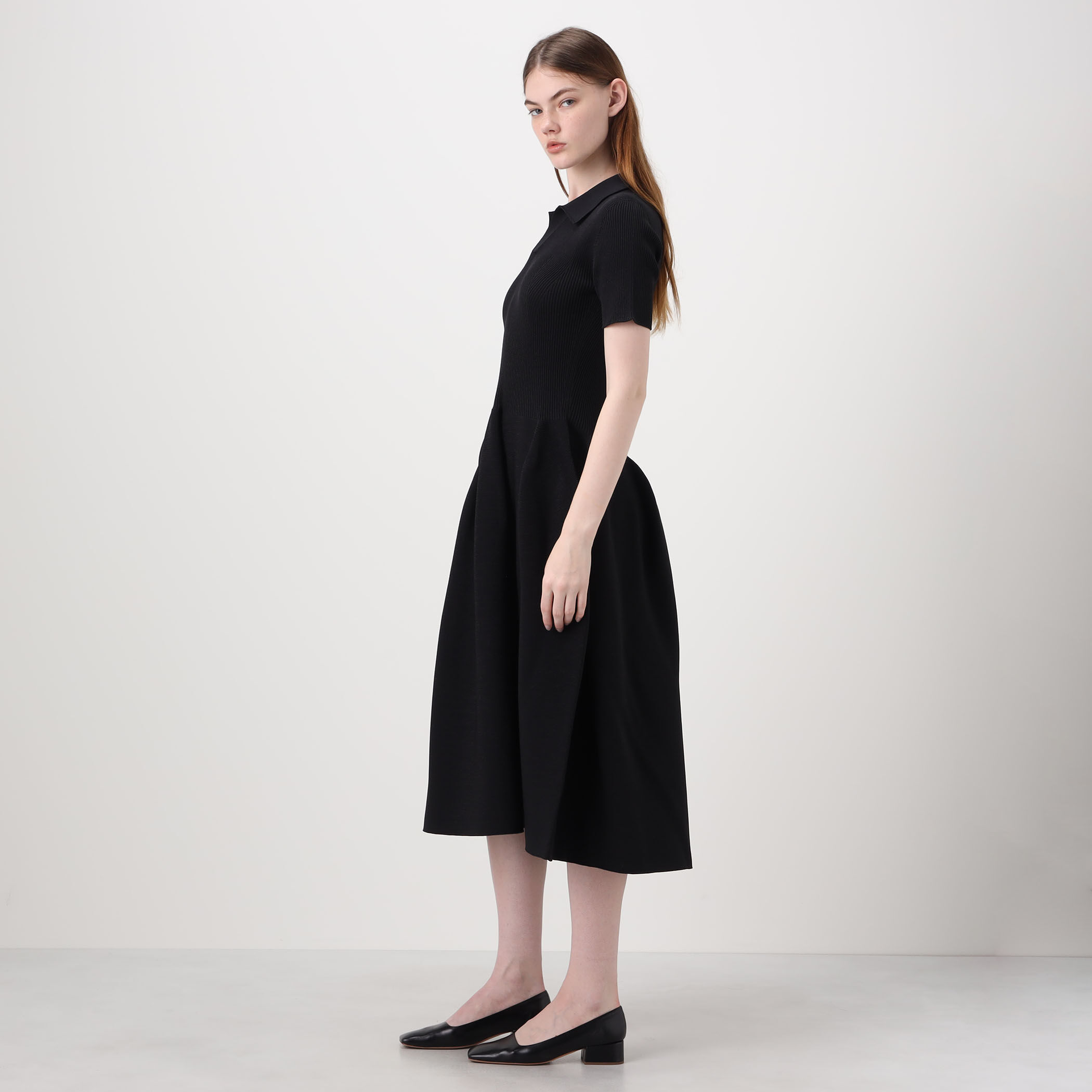 CFCL POTTERY GLITTER SHORT SLEEVE POLO DRESS ポロドレス