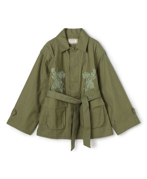 バックサテン 2-wayミリタリージャケット