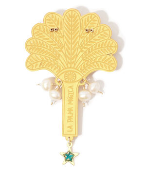 MERCEDES SALAZAR GOLDEN PALM ブローチ