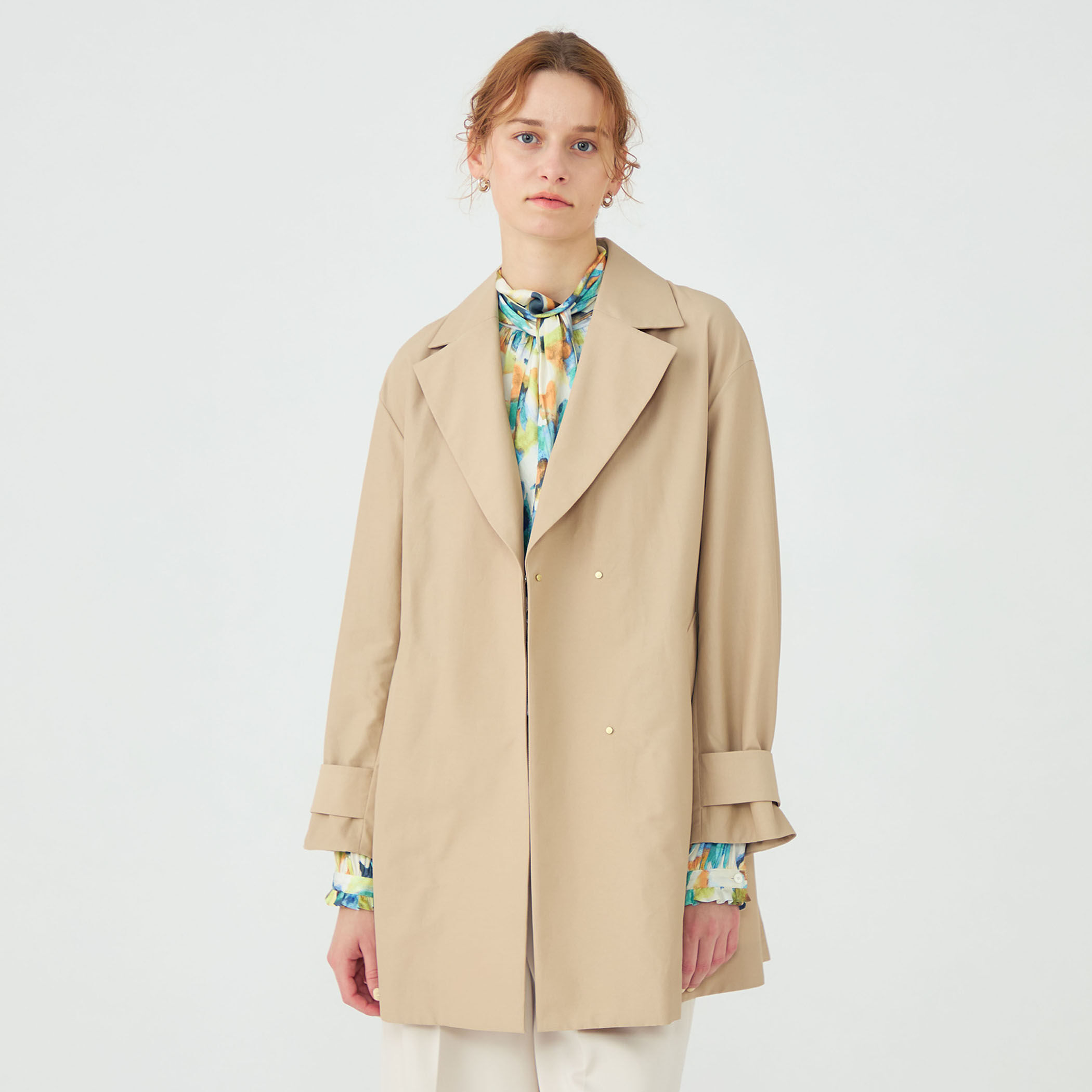 コットンナイロングログラン テントラインコート｜トゥモローランド