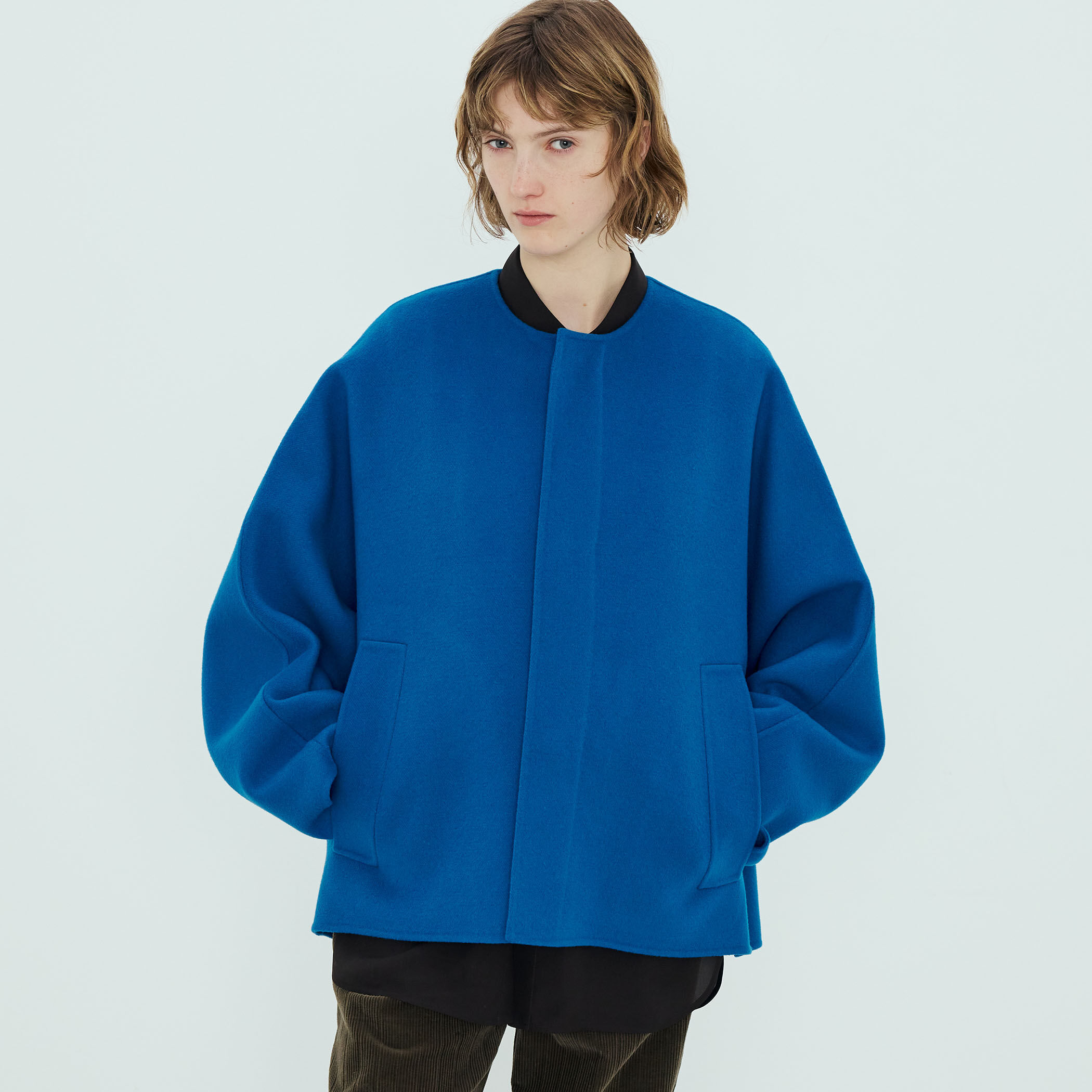 ウールダブルフェイス マントコート｜トゥモローランド 公式通販