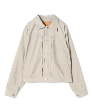 ライトコーデュロイ プリーテッドジャケット