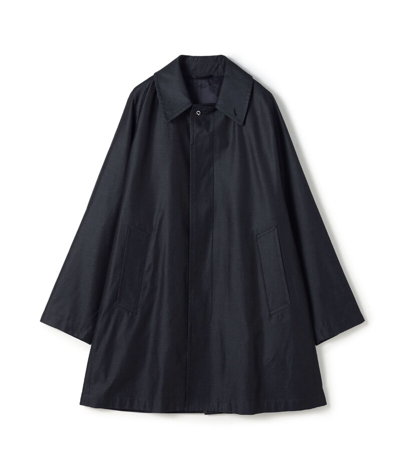 【別注】INVERTERE コットンシルクギャバジン ステンカラーコート