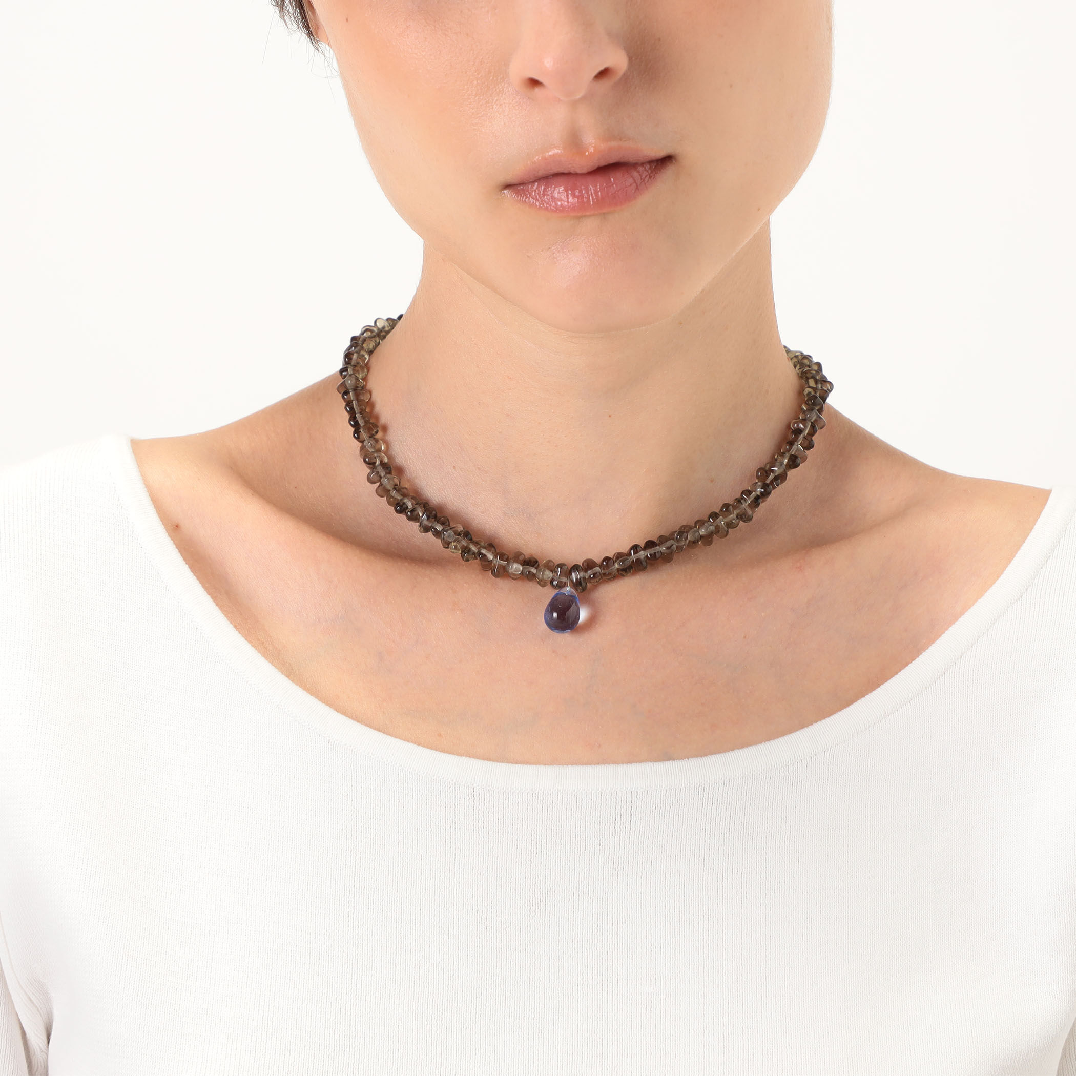別注】Sisi Joia CAILLOU BDIA ALEX LIGHT BLUE DROP ネックレス