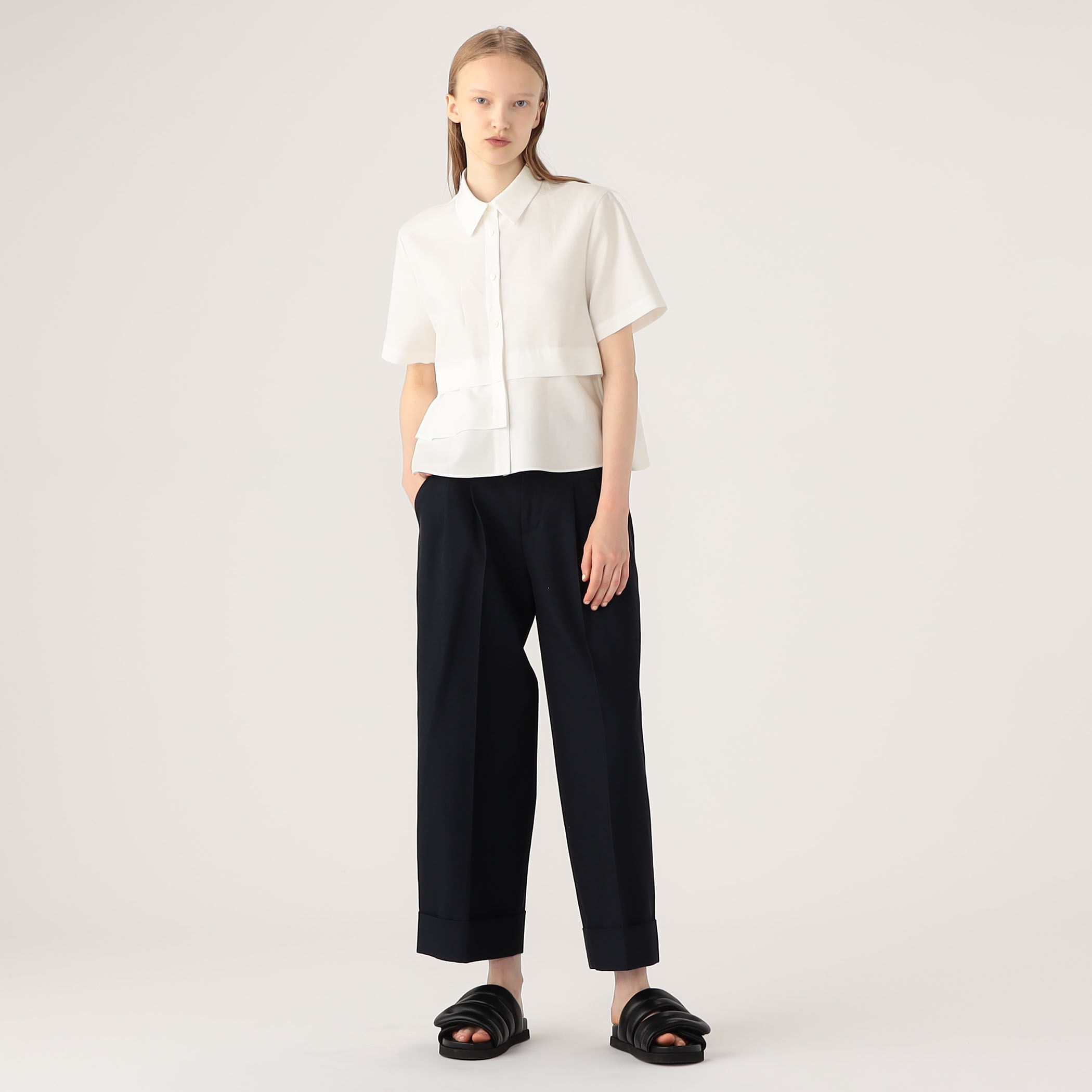 MANOF◆トップス/M/コットン/BEG/83122-4102 Crimp Cotton Embroidery York Dress | Pasand by ne Quittez