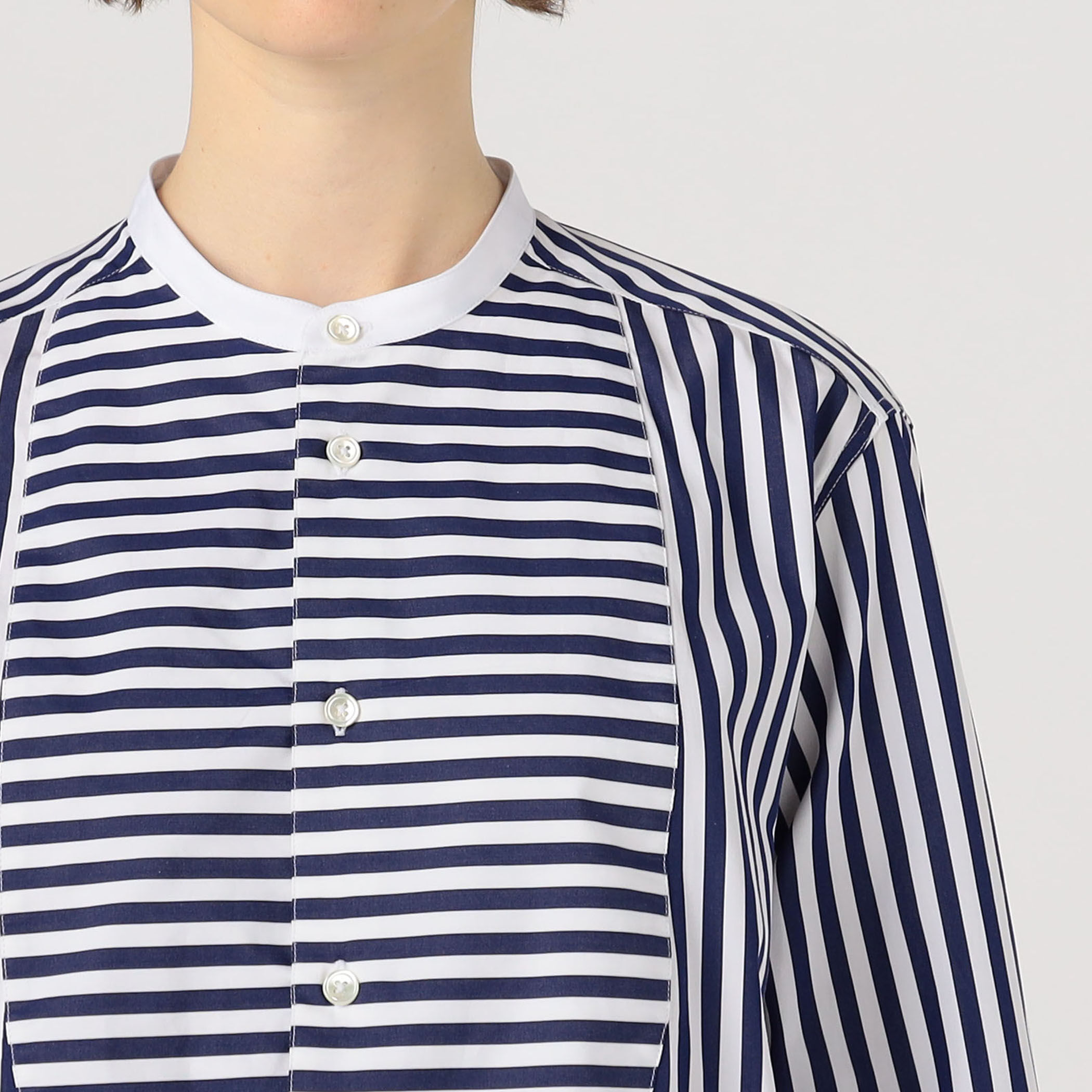 ドゥロワー　sebline タキシードスタイル長袖シャツ itembeac401e7f1f11f095970242ac