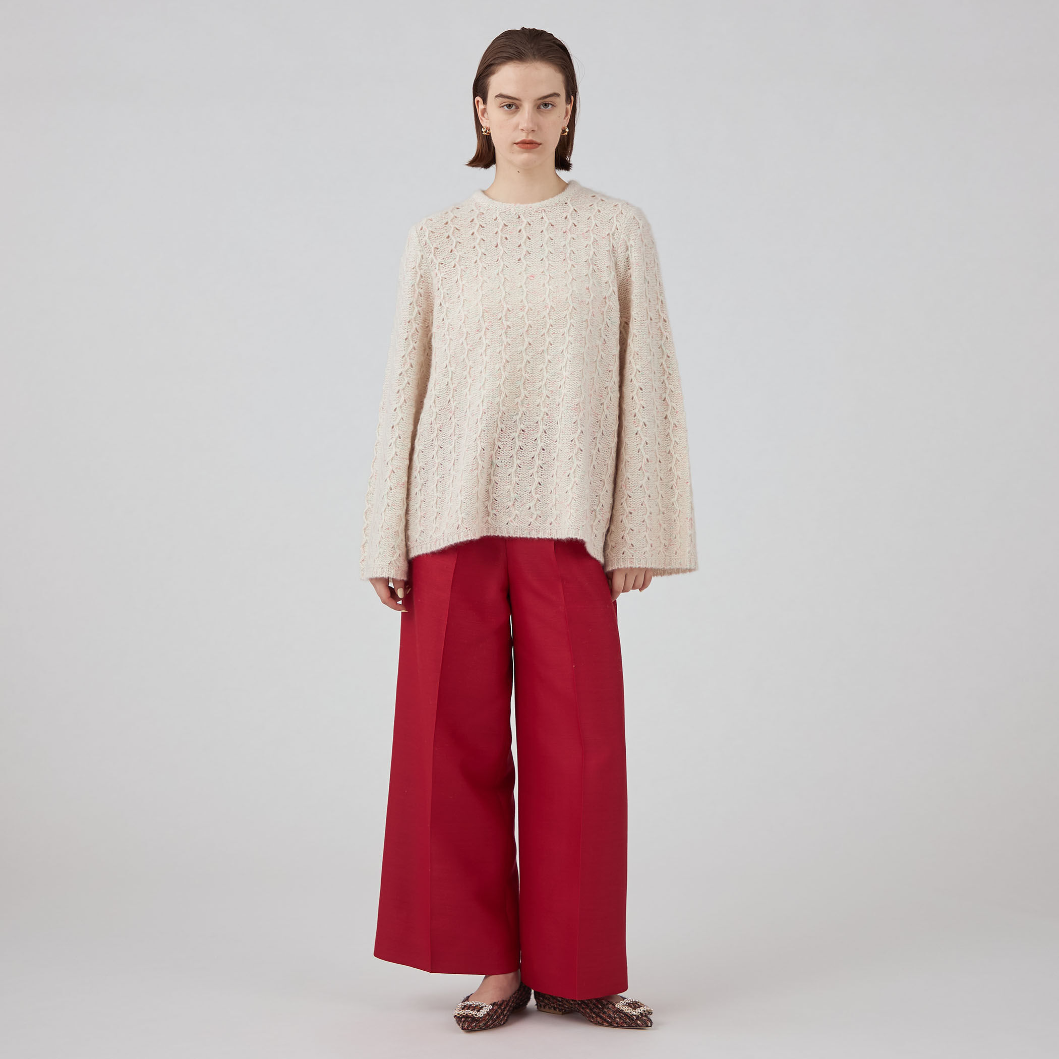 Cashmere Collection フレアスリーブプルオーバー｜トゥモローランド 公式通販