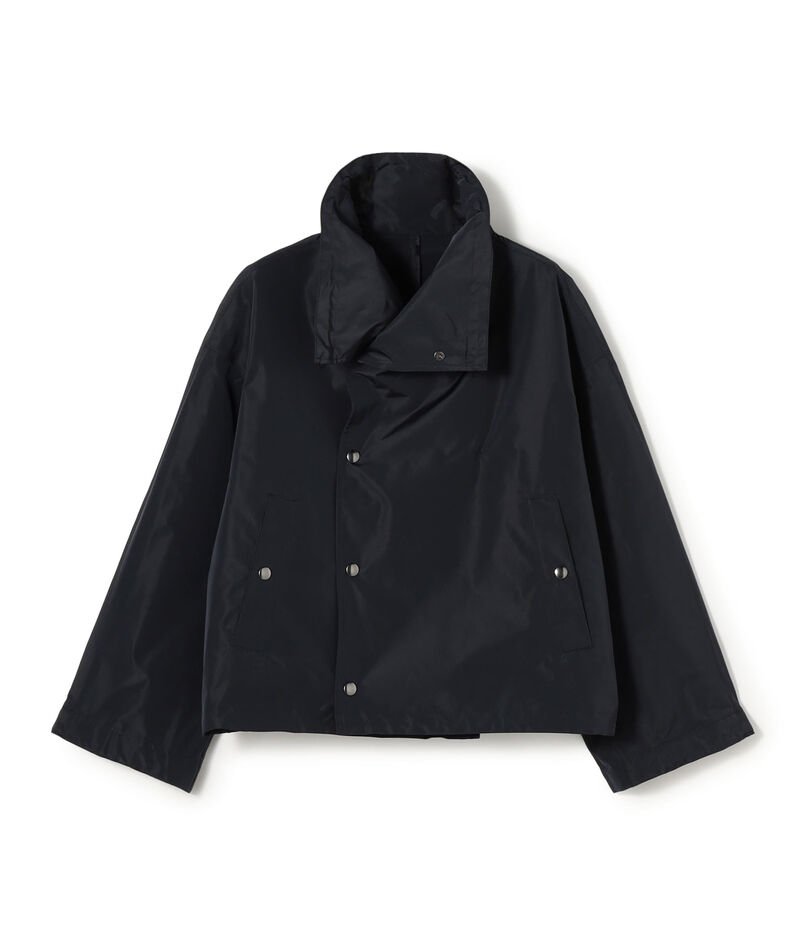 メモリータフタ ハイネックショートブルゾン