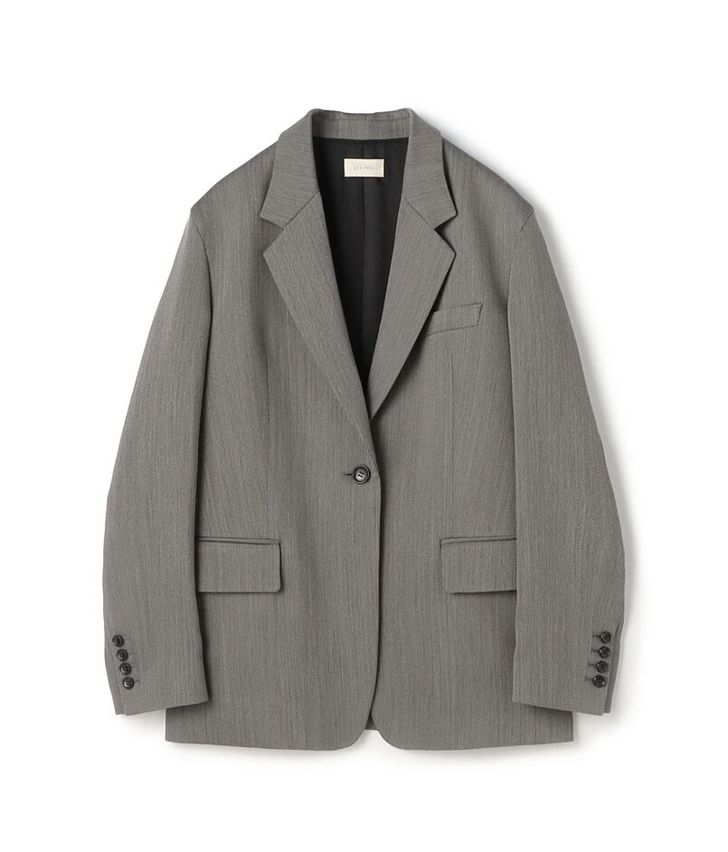 【WEB先行予約】ハイツイストカルゼ ラウンドショルダーシングルジャケット