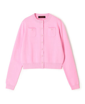 コットンカシミヤ クルーネックカーディガン