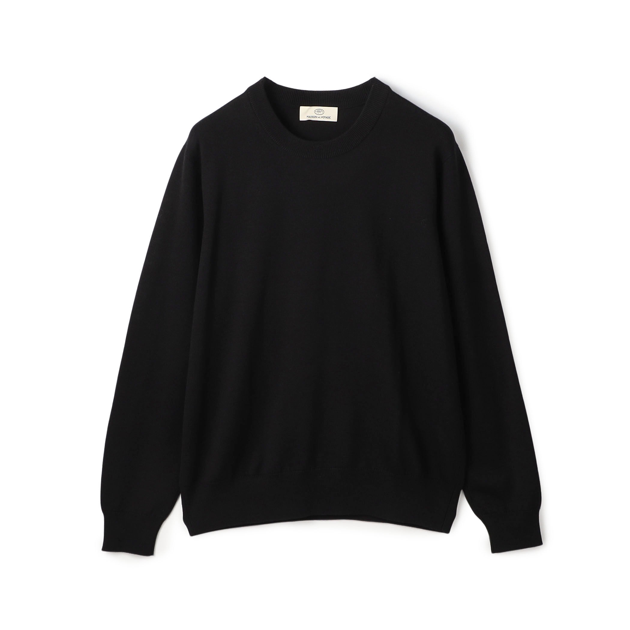 【新品・未使用】AUBERGE ORLANDO 黒 40 海島綿ロンT 塩縮コットン・ コートワンピース/40代50代からのレディース