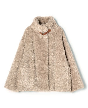 HERNO カーリーエコファー レザーベルトブルゾン