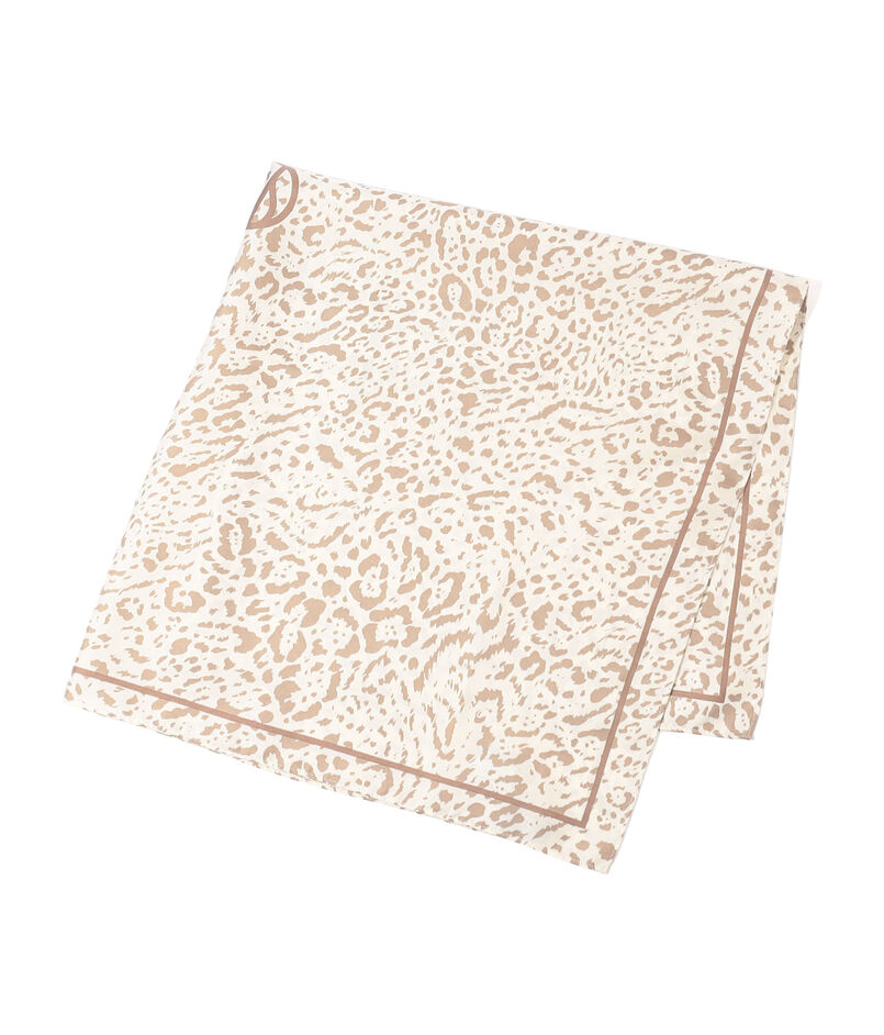 LE SCARF レオパード シルクスカーフ