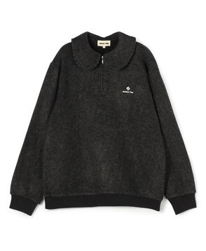 SHUSHU/TONG Doll Collar Oversized Sweatshirt