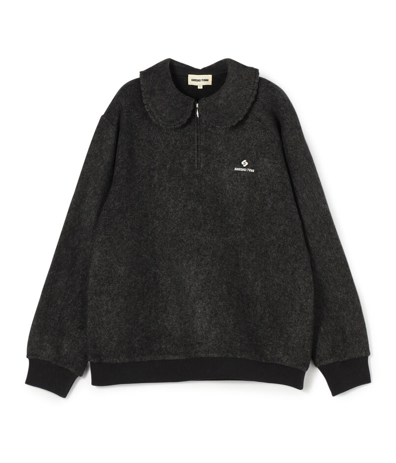 SHUSHU/TONG Doll Collar Oversized Sweatshirt
