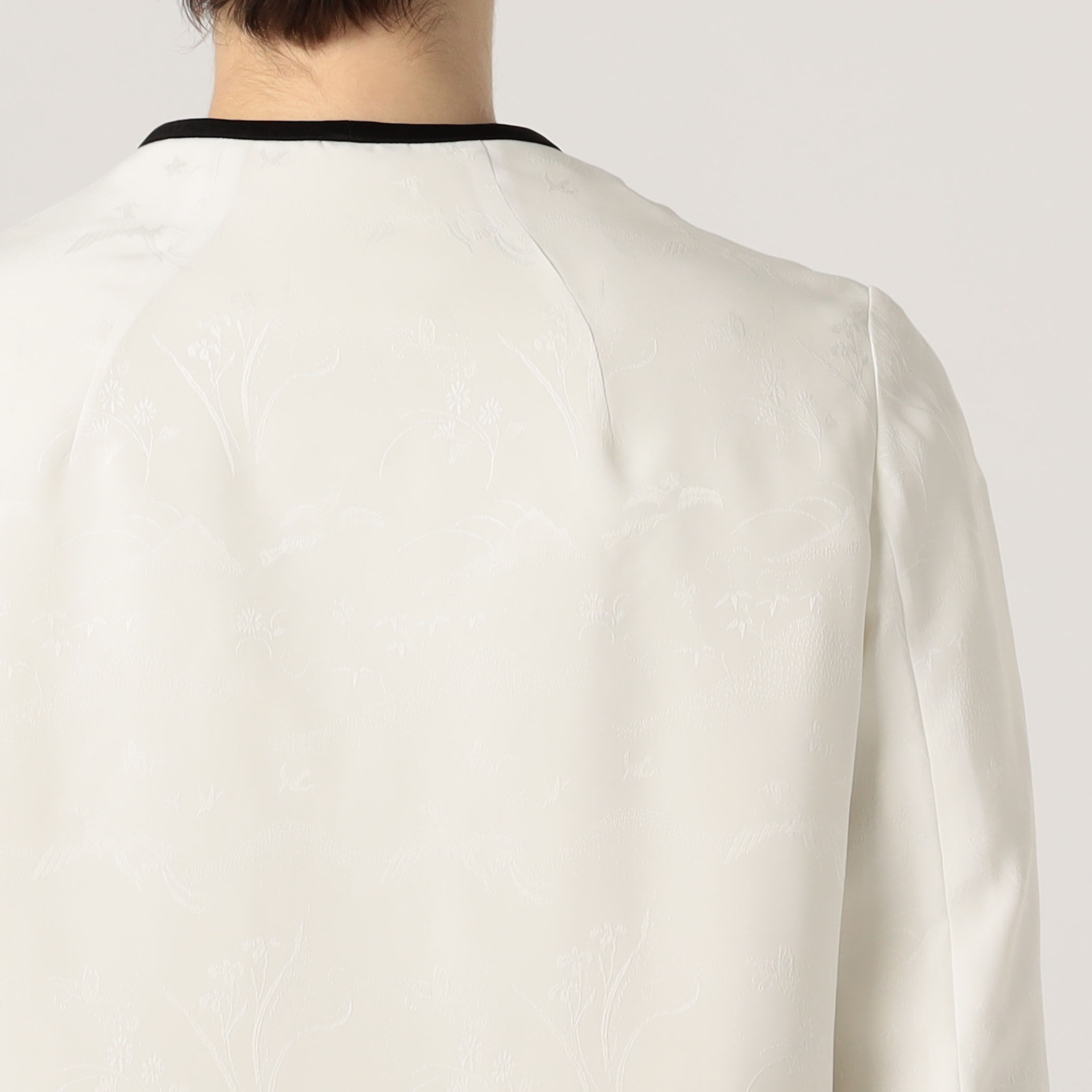 Mame Kurogouchi Viscose Rayon Floral Jacquard Silk Filling