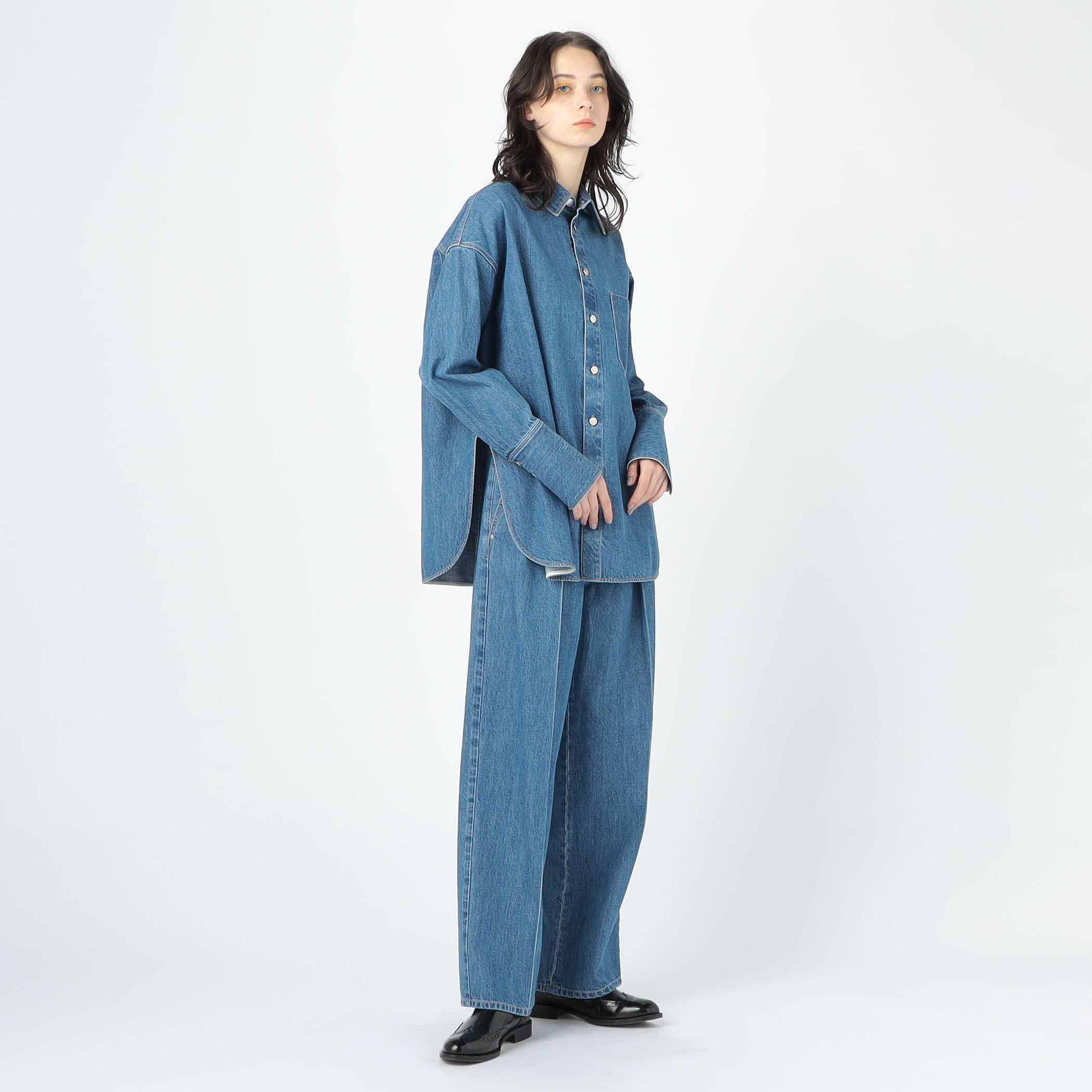 トゥモローランド マカフィー コットンデニムワークジャケット オーバーサイズ38 別注】Lee COWBOY JACKET コットンインディゴ デニムジャケット