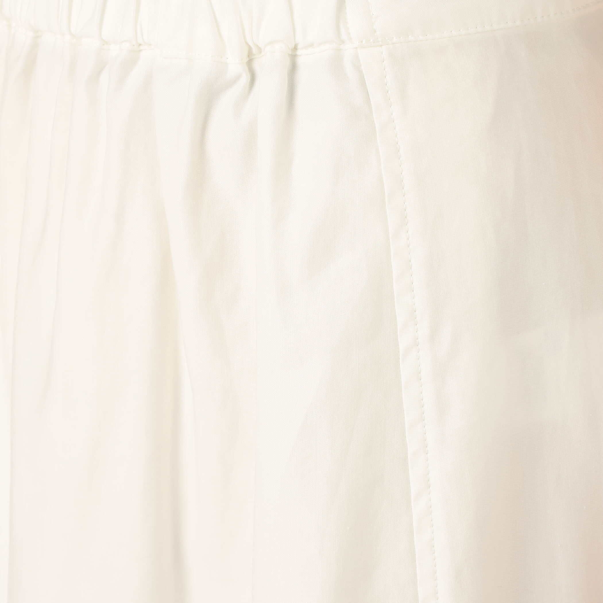 コットンラミーツイル フロントギャザーロングスカート