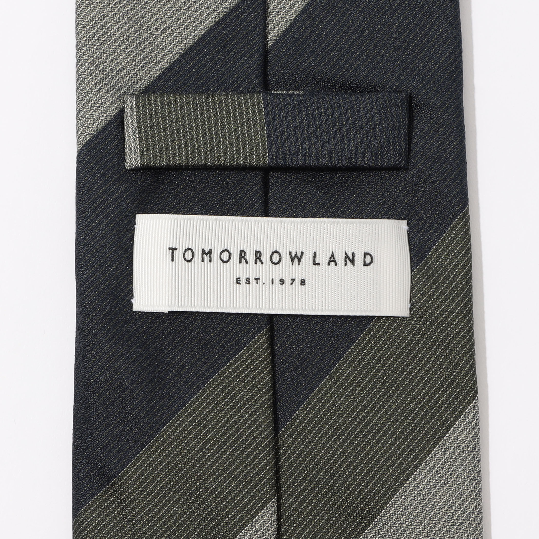 TOMORROWLAND シルク ワイドレジメンタルストライプネクタイ