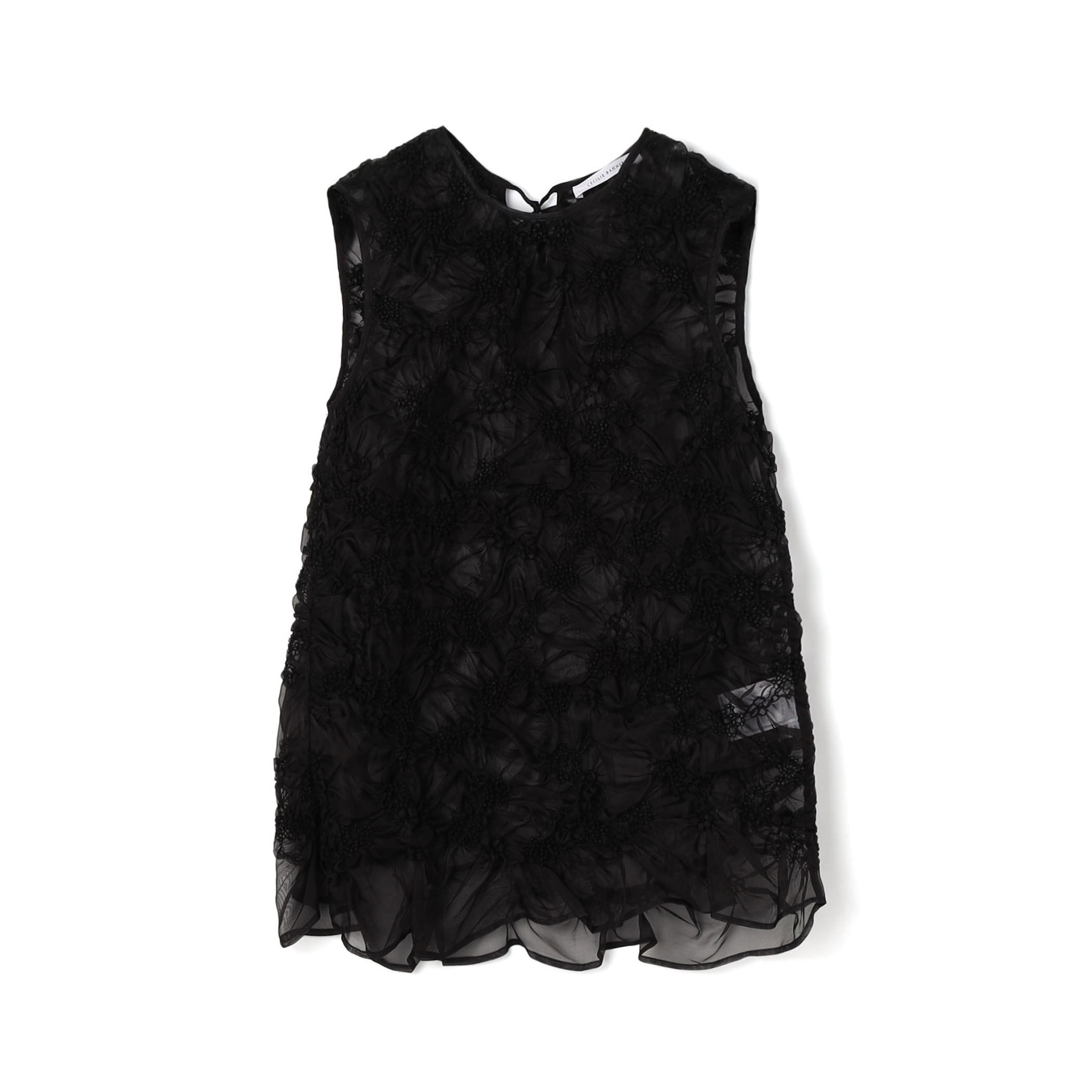 トップス Cecilie Bahnsen SHEA TOP CECILIE BAHNSEN UTANIA TOP シアー スリーブレストップ