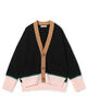 ■NZ LAMB 9G Vネックカーディガン