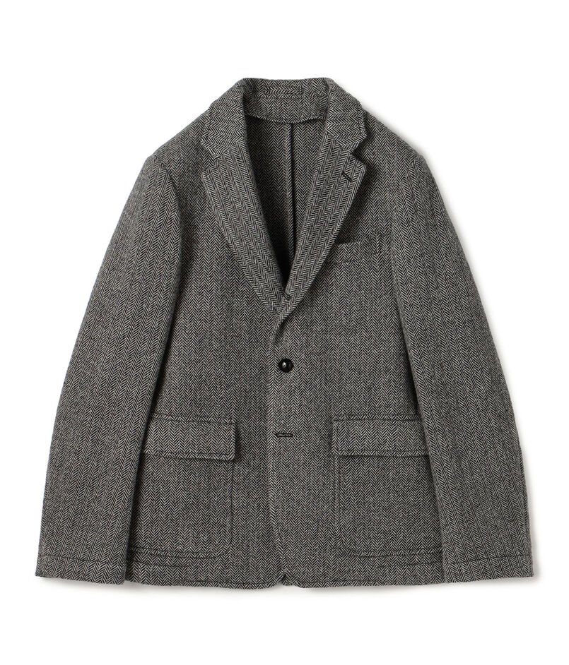 ブリティッシュウールツイード シングルブレステッド3Bジャケット ZANIERI