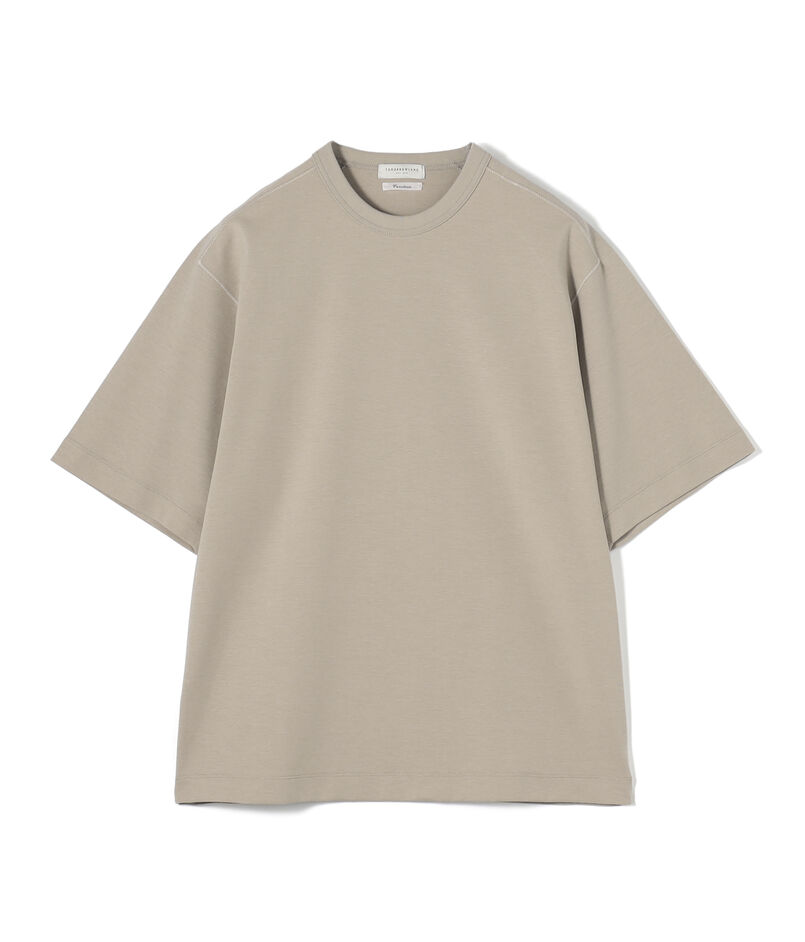 【接触冷感・吸水速乾】コットンポリエステルポンチ クルーネックTシャツ