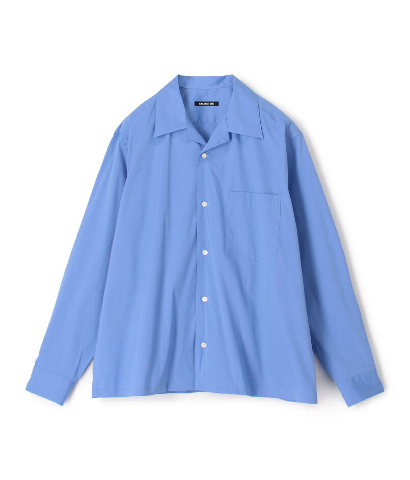 ストレッチタイプライター オープンカラーシャツ