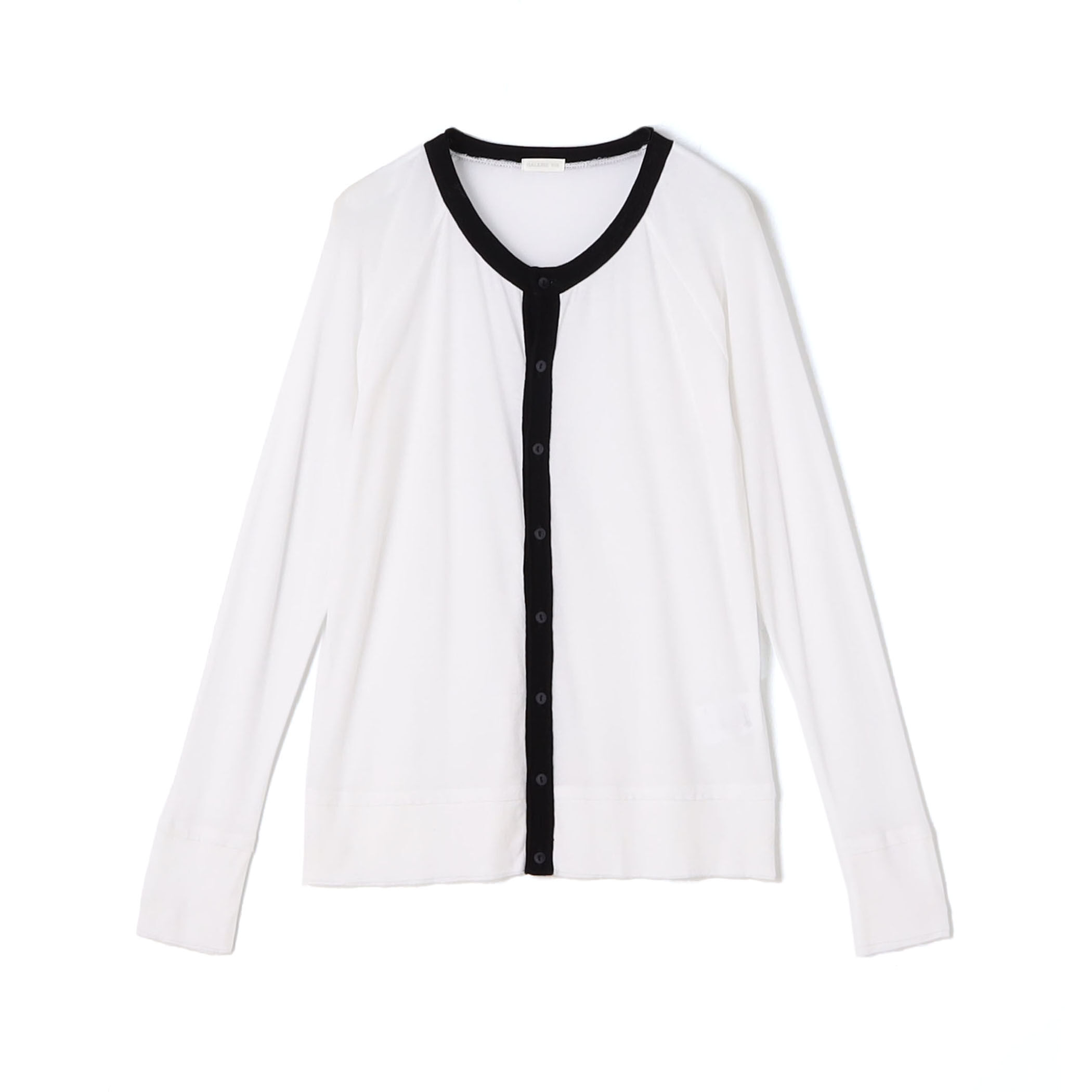 ガーゼフライスジャージー クルーネックカーディガン