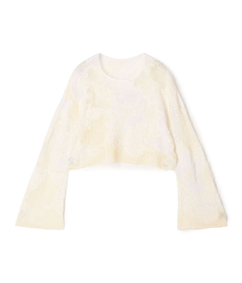 ハンドニット ラウンドネックプルオーバー