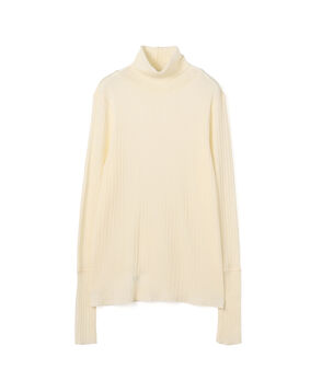 ウールリブ タートルネックプルオーバー