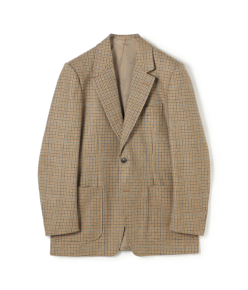ウールツイード シングルブレステッド2Bジャケット LOVAT