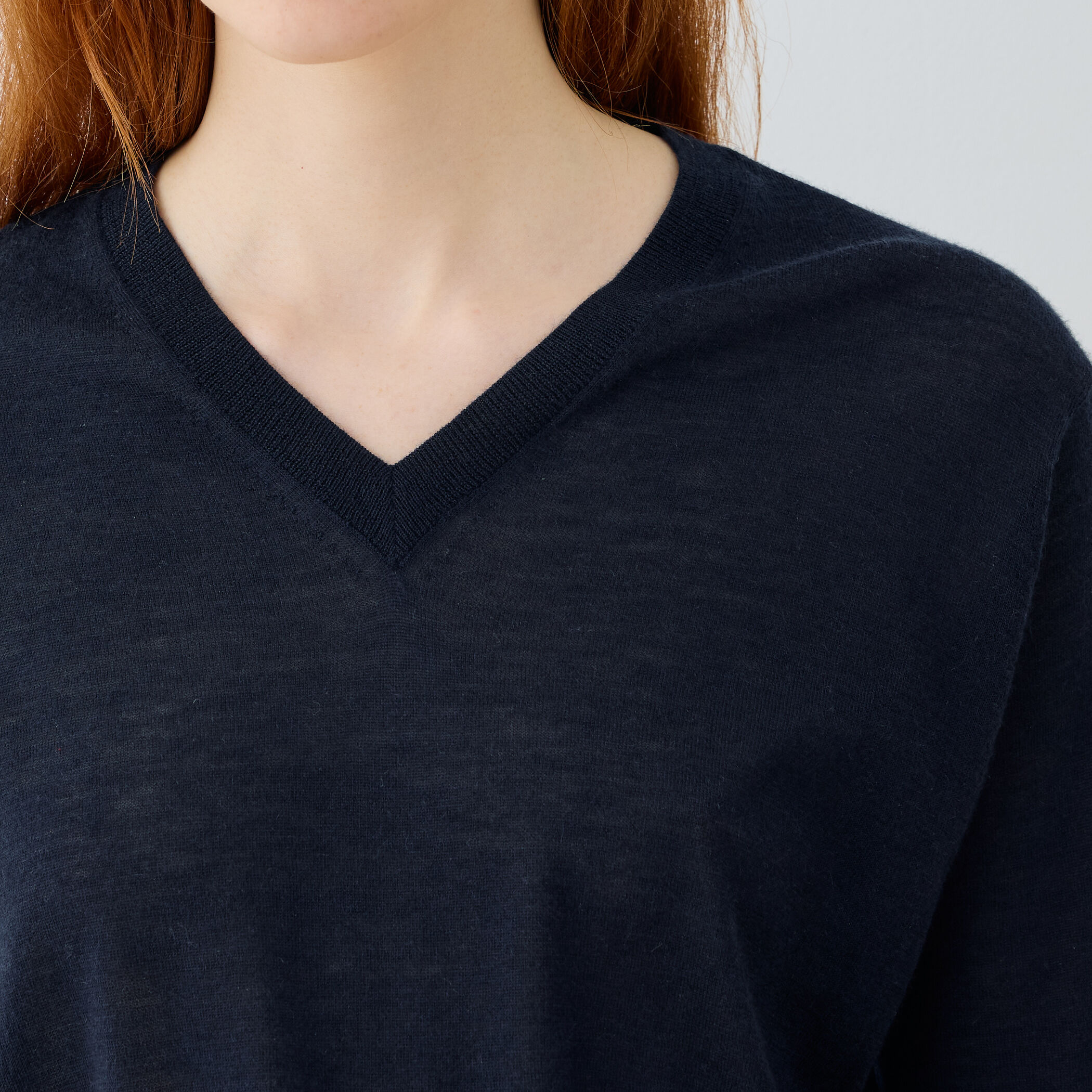ウーステッドカシミヤ Vネックプルオーバー｜トゥモローランド 公式通販