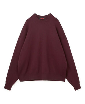 コットンカシミヤ クルーネックプルオーバー