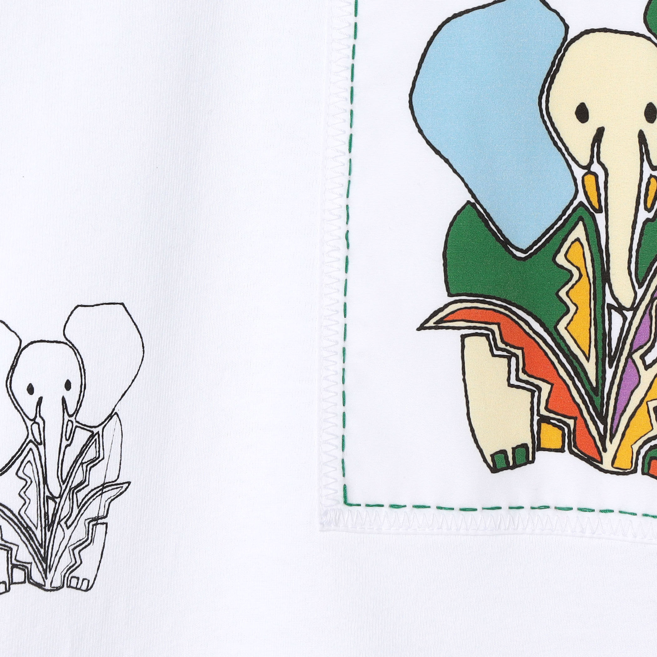 CABaN ドライスビンコットン ELEPHANTマーチエンブロイダリーT