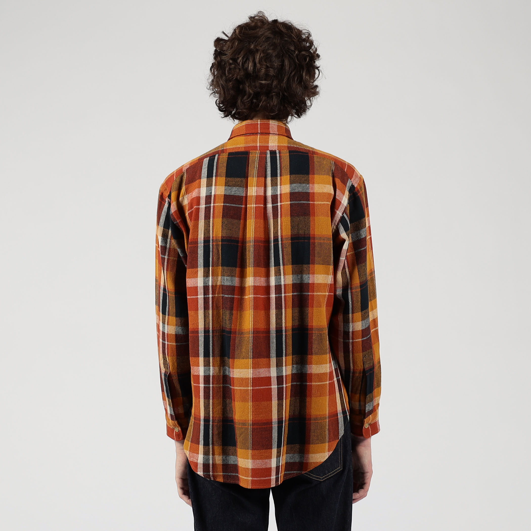 コットンビエラチェック ダブルポケット ロングスリーブシャツ