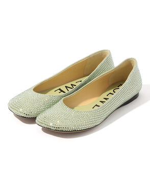 LOEWE LOEWE TOY STRASS ラインストーン バレエシューズ