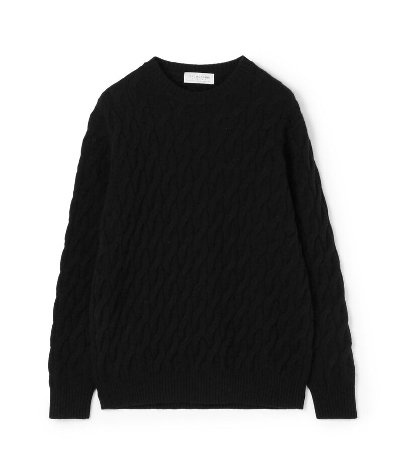 TOMORROWLAND tricot スーパーファインラムウール ケーブルニット