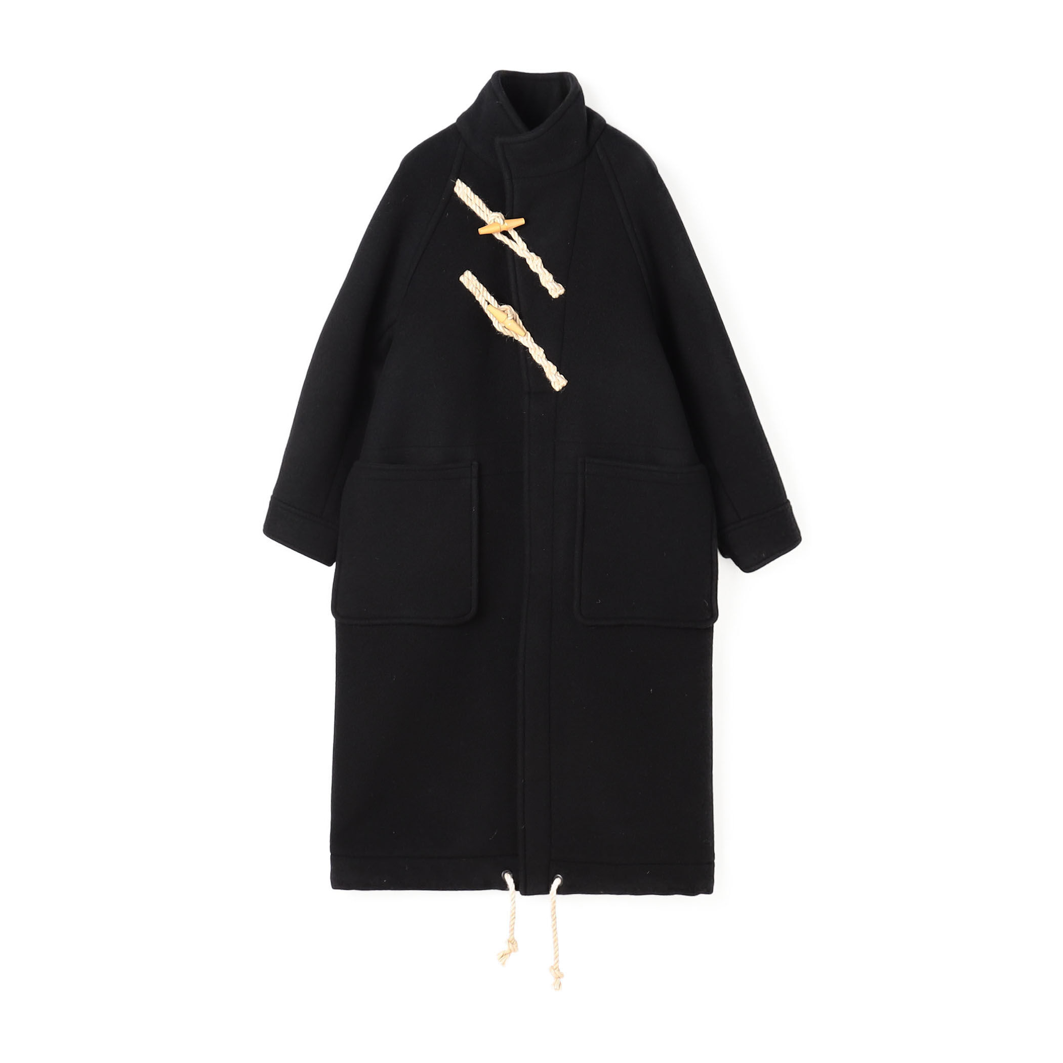 ⭐️新品タグ付⭐️ エムドット　裾ファーコート　ブラック em. エムドット裾ファーコートブラック