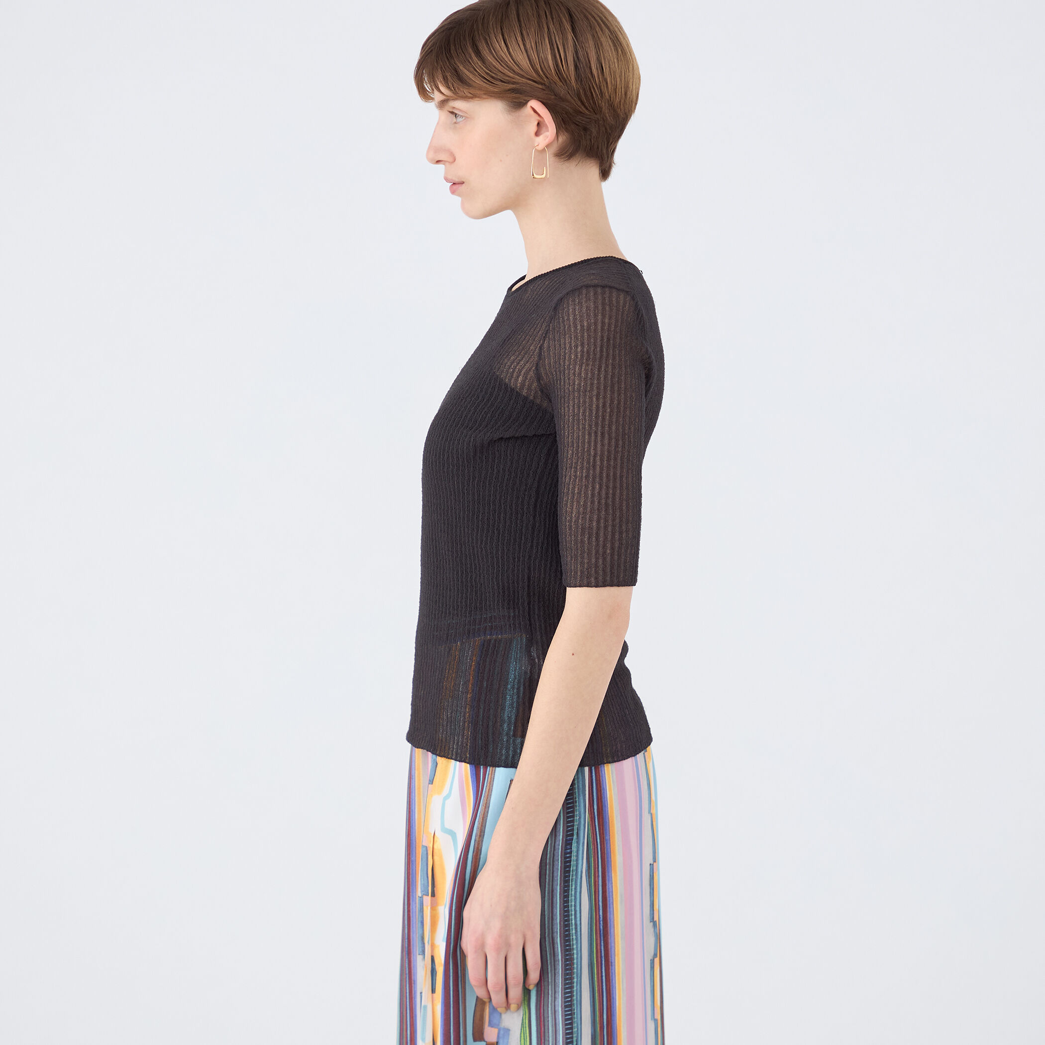 シアーハーフスリーブプルオーバー　ドゥーズィエムクラス Deuxieme Classe（ドゥーズィエムクラス）の「*Sheer ハーフ
