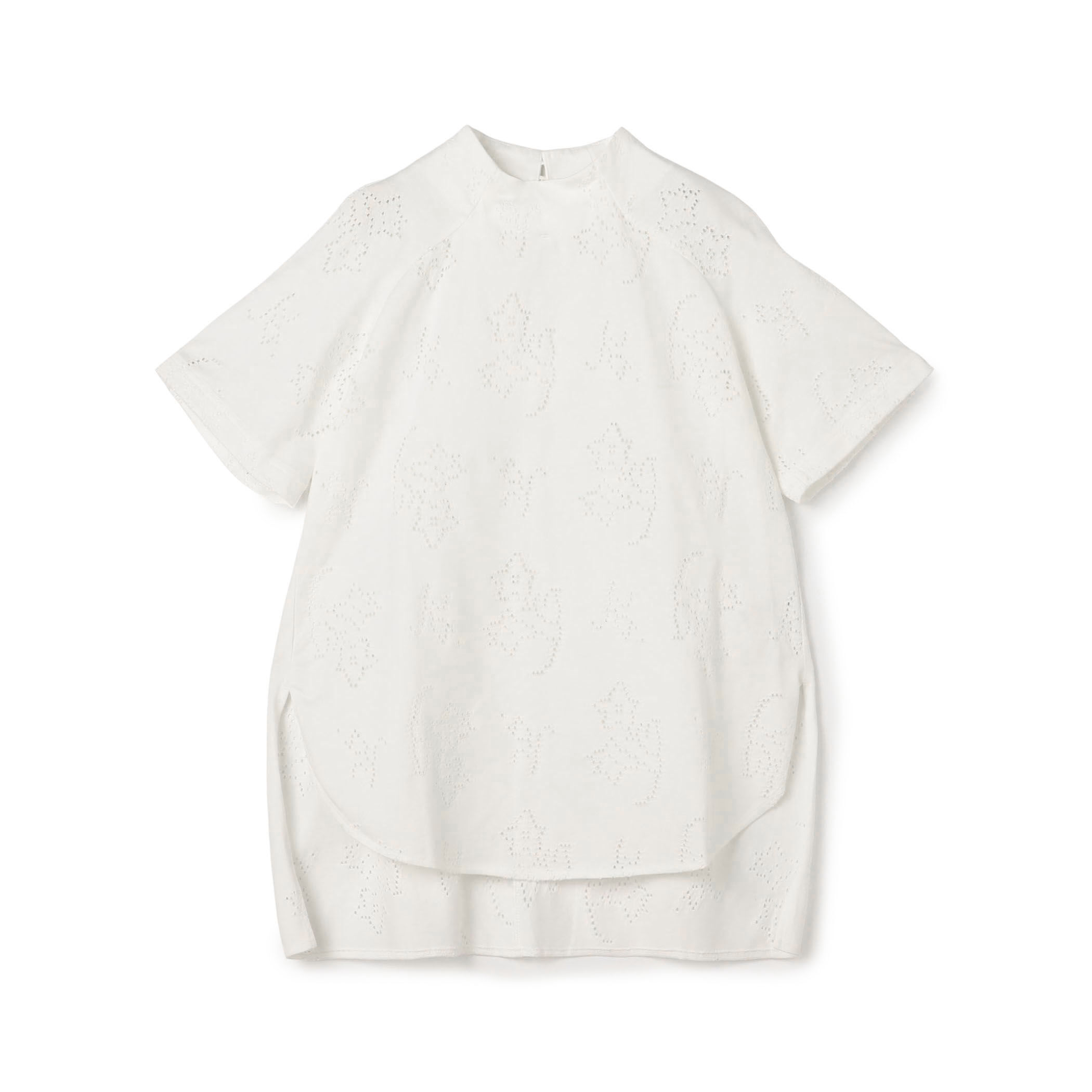 Mame Kurogouchi Eyelet Jersey Jacquard Top|トゥモローランド Mame Kurogouchi Eyelet Jersey Jacquard Top|トゥモローランド