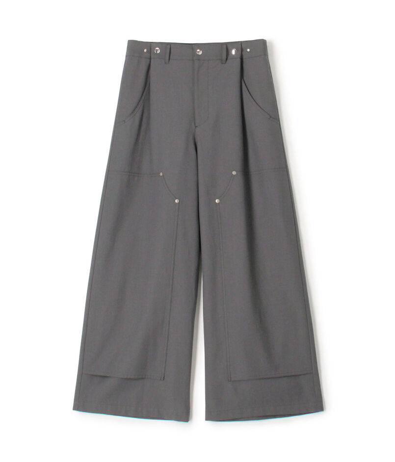 プンタウールコットントロピカル タックパンツ