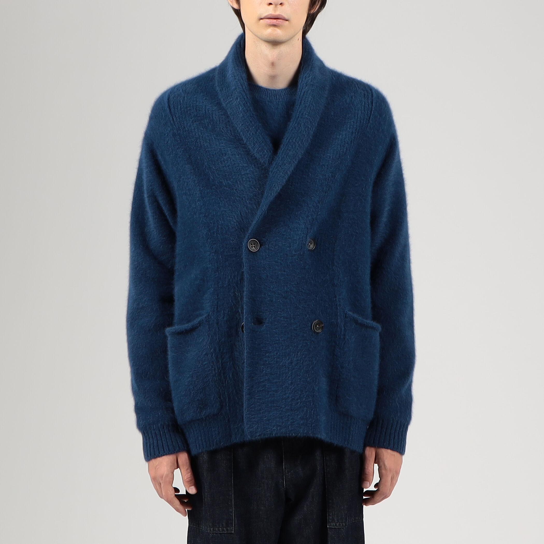 フォックスカシミヤ ショールカラーカーディガン｜トゥモローランド