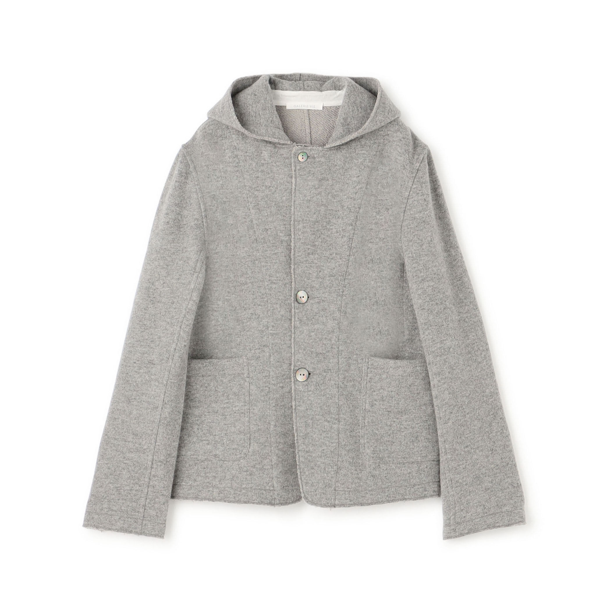 ウールコットンバックパイル フードジャケット｜トゥモローランド 公式通販