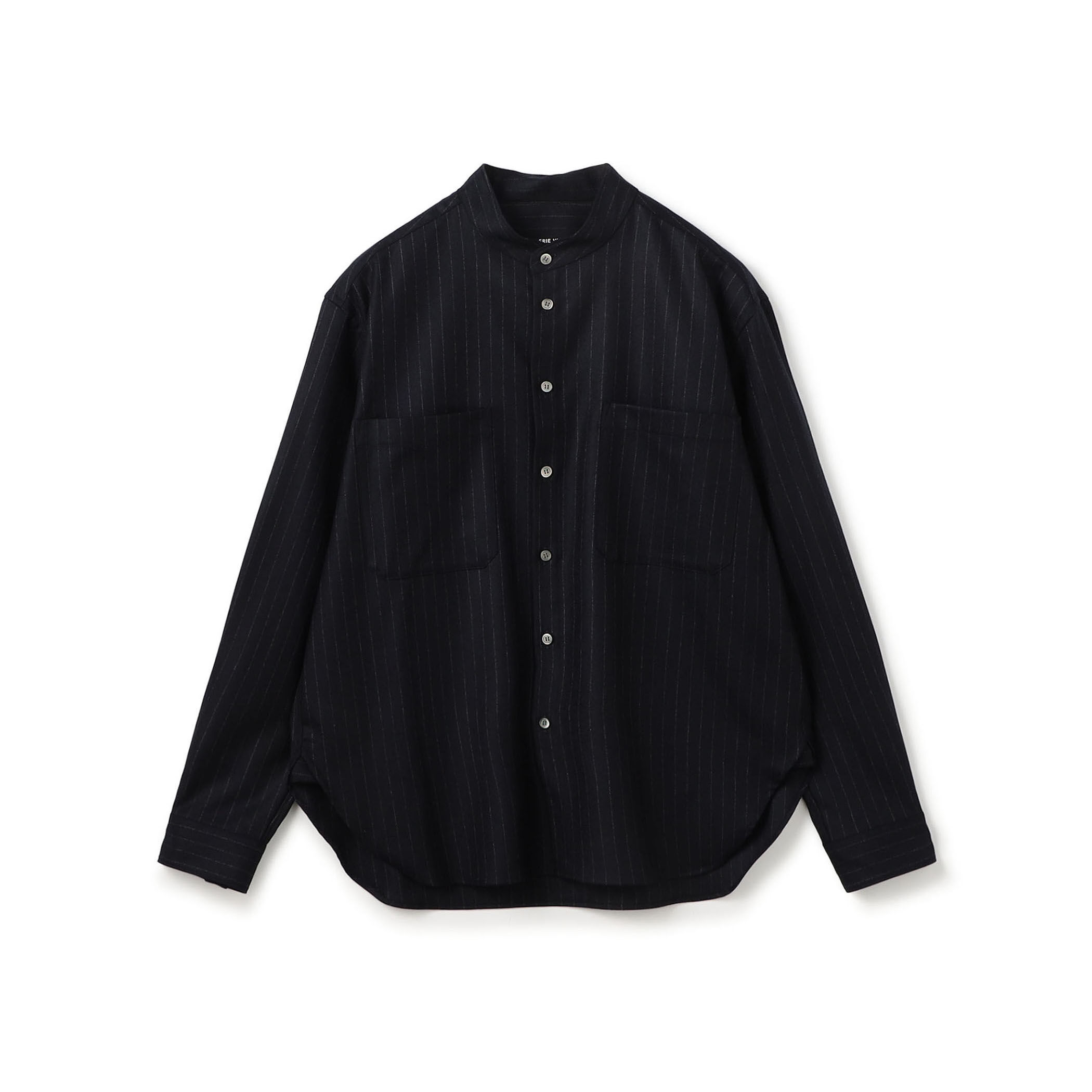 ライトフラノストレッチ スタンドカラーシャツ｜トゥモローランド 公式通販