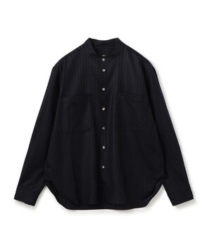 ライトフラノストレッチ スタンドカラーシャツ