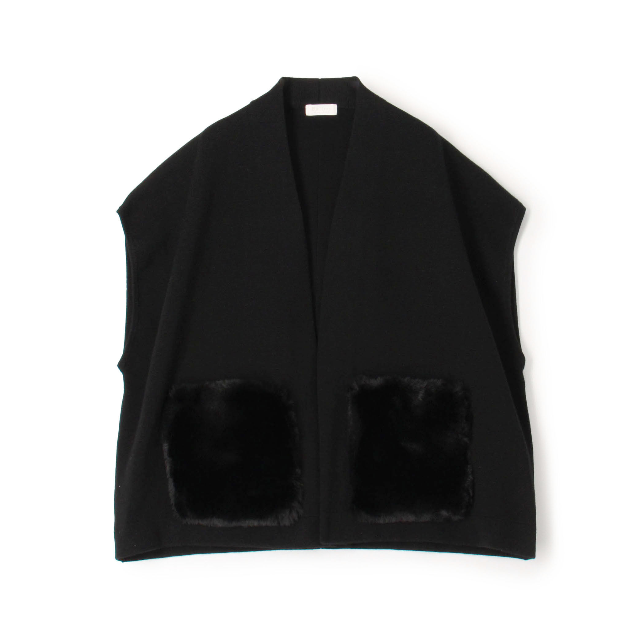 ウールポリエステルミラノリブ ショートスリーブカーディガン