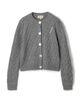 SHUSHU/TONG Cable Knit Cardigan ケーブルニット カーディガン