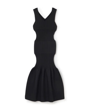 CFCL FLUTED V-NECK DRESS